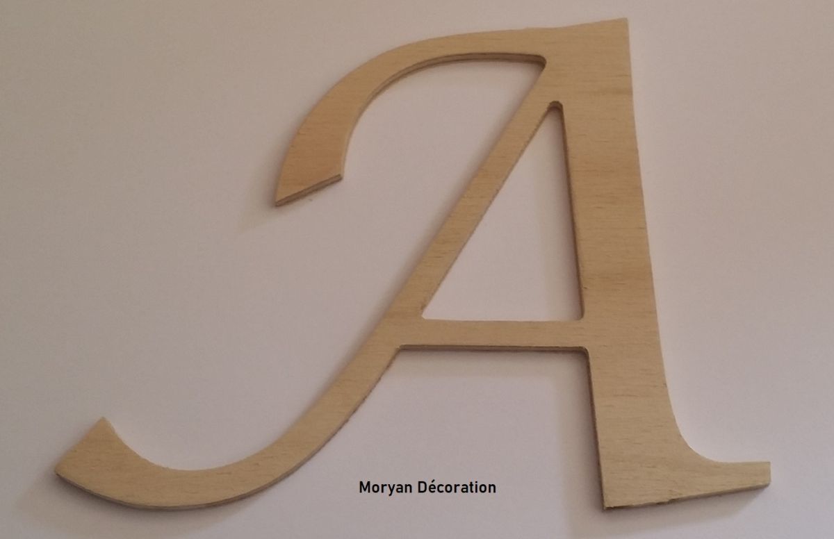Houten brief om te schilderen model LUCIDA CALLIGRAPHY