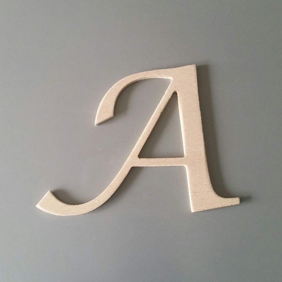 Houten brief om te schilderen model LUCIDA CALLIGRAPHY