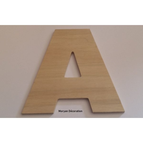 Brief in onbewerkt hout te schilderen model ARIAL BLACK