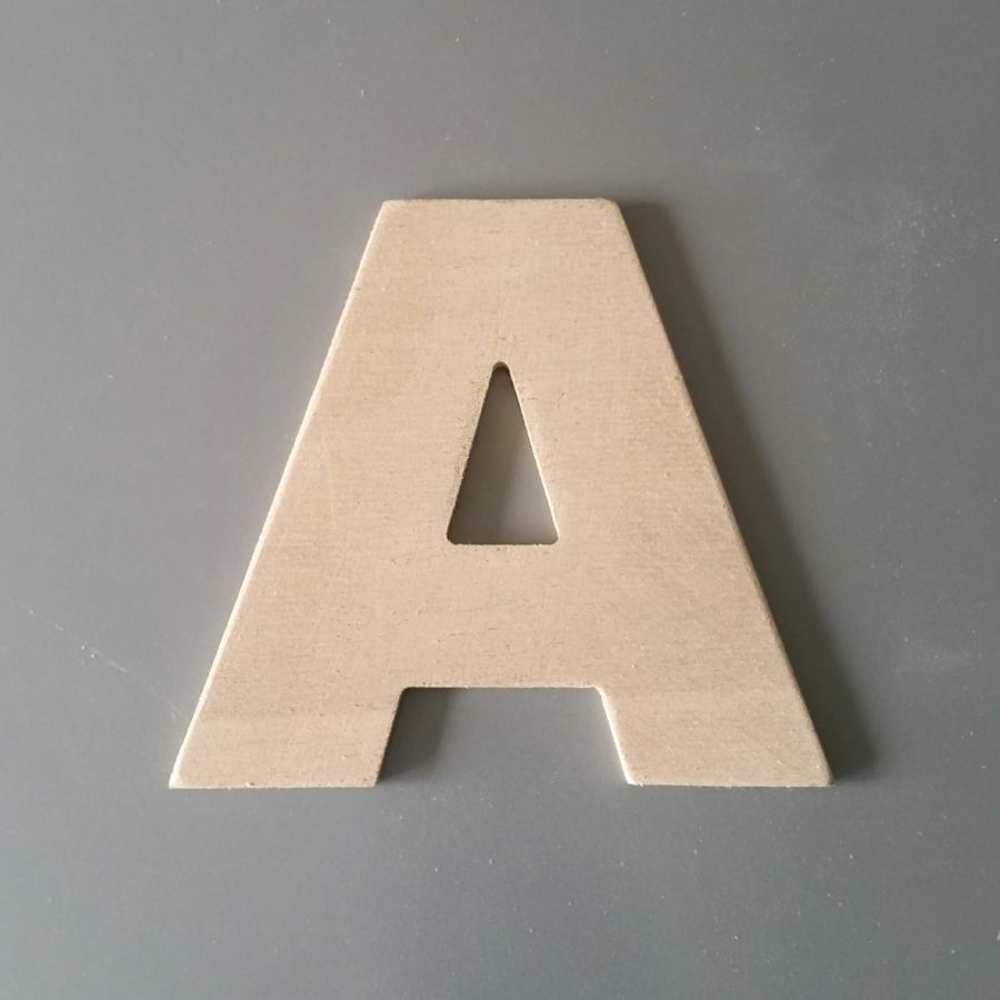 Brief in onbewerkt hout te schilderen model ARIAL BLACK