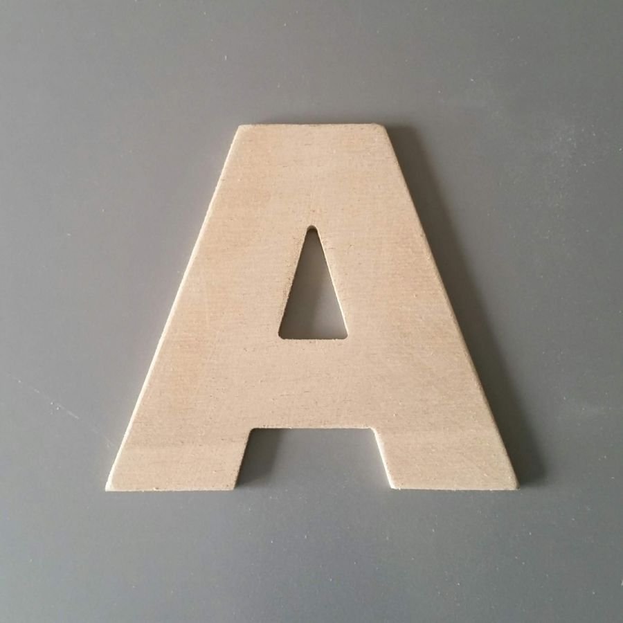 Brief in onbewerkt hout te schilderen model ARIAL BLACK