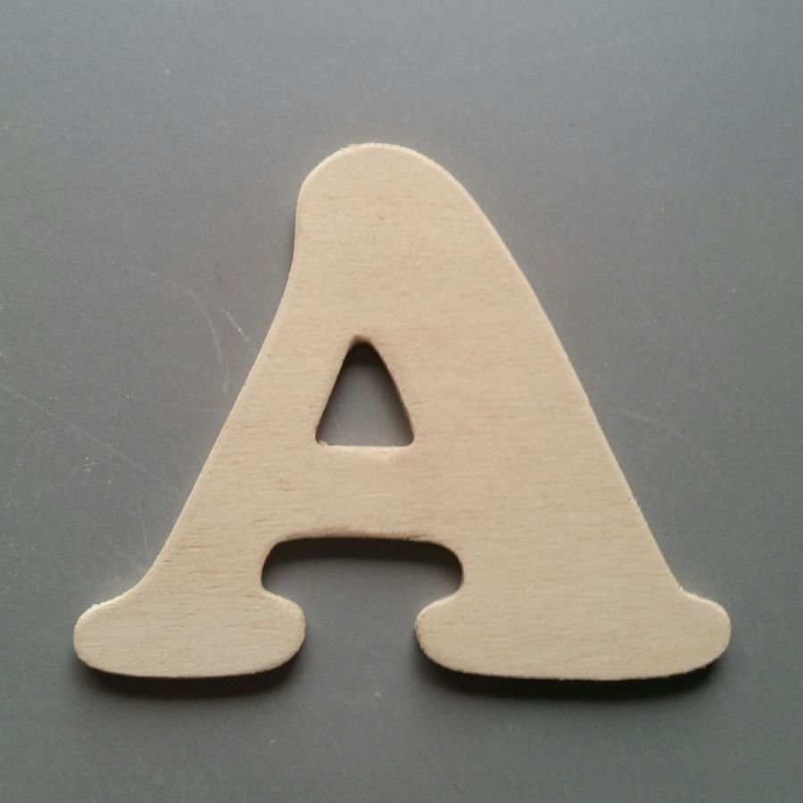 Houten letter te schilderen model ZEN