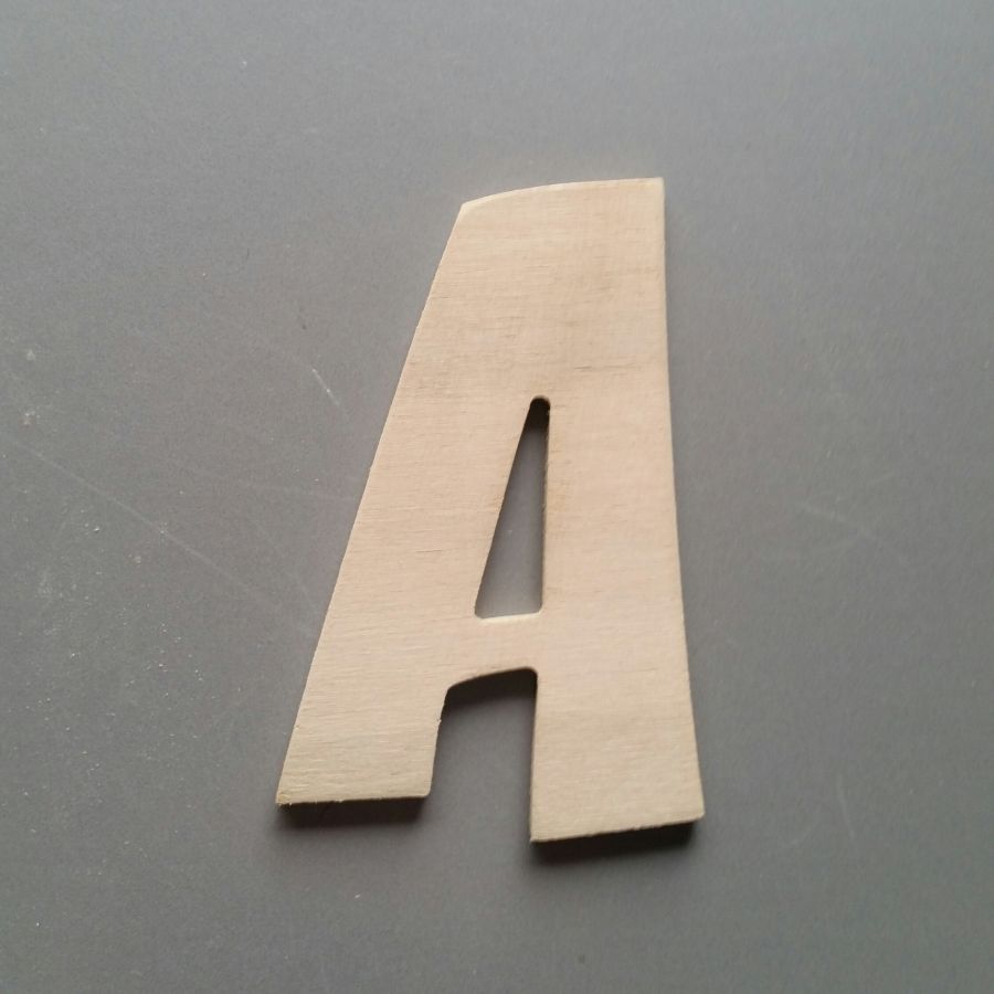 Houten brief te schilderen model CARTOON