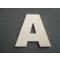 Brief in onbewerkt hout te schilderen model ARIAL BLACK