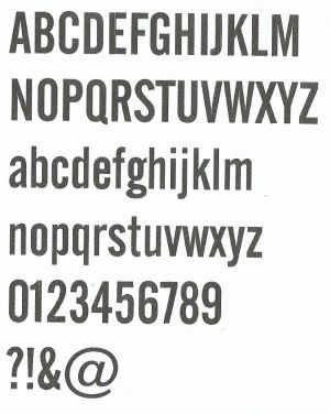Houten brief om model BATON te schilderen