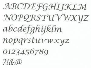 Houten brief om te schilderen model LUCIDA CALLIGRAPHY