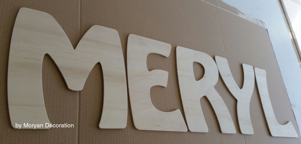 Houten brief om model BUBBLE te schilderen