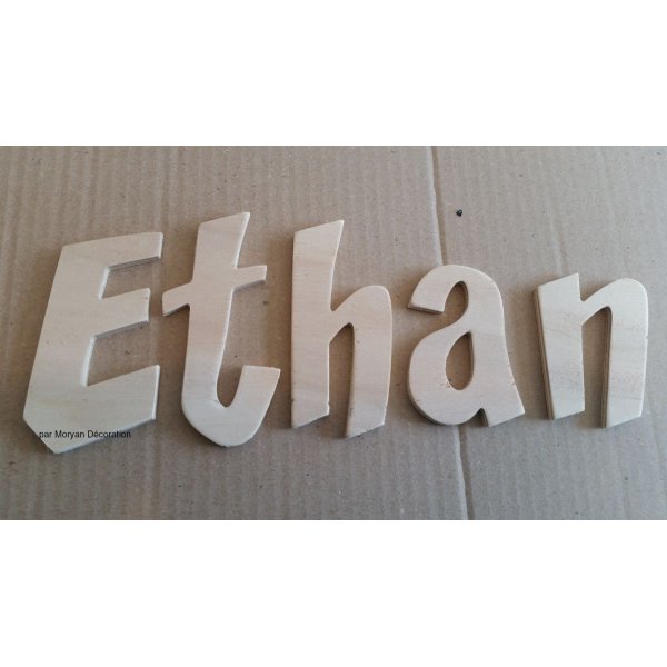 Houten brief te schilderen model CARTOON