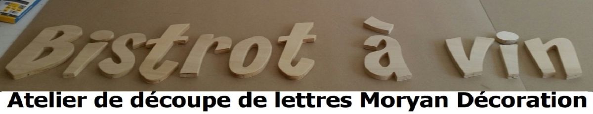 Houten brief te schilderen model CARTOON