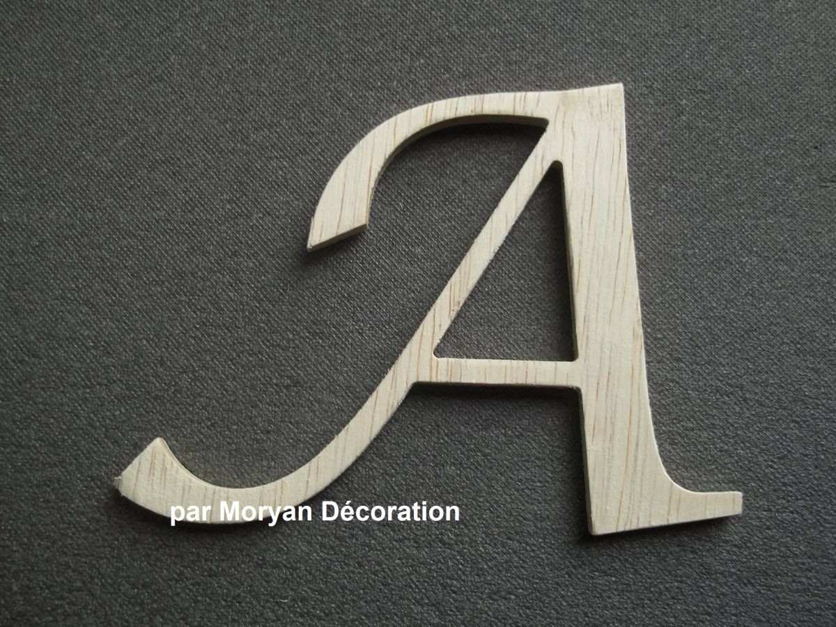 Houten brief om te schilderen model LUCIDA CALLIGRAPHY