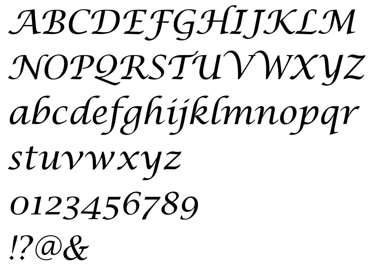 Sparrenletter LUCIDA CALLIGRAFIE