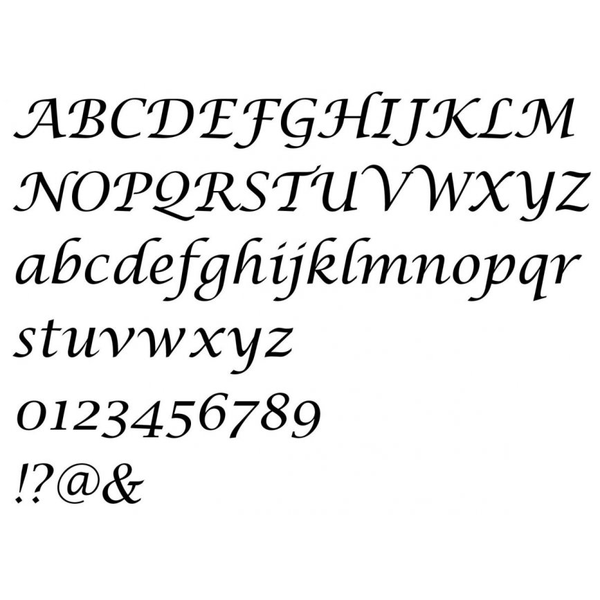 Sparrenletter LUCIDA CALLIGRAFIE