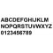 Holle letter in wit PVC ARIAL BOLD