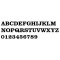 Holle letter in wit PVC CLARENDON