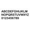Holle letter in wit PVC ARIAL ROUNDED