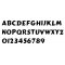 Holle letter in wit PVC CANCUN