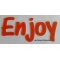 Geniet van deco letter in plexiglas, hoogte 30 cm