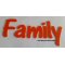 Plexiglas letter Familie, hoogte 20 cm
