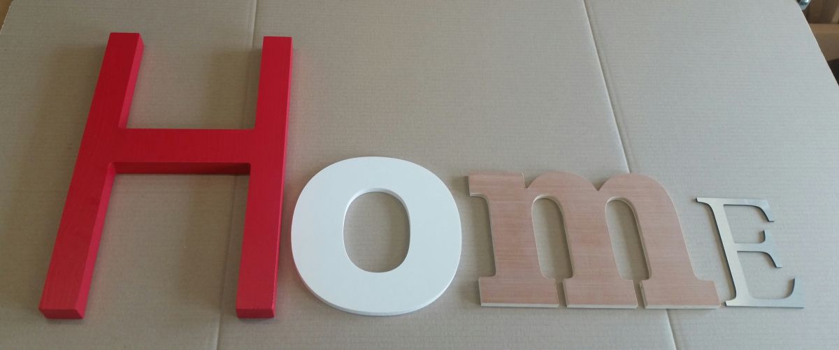 Decoratieve wandletter HOME