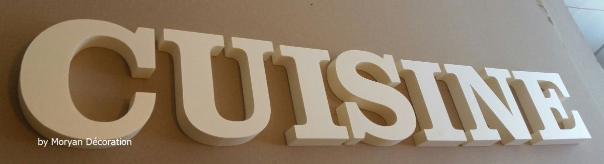 Decoratieve letter polystyreen KEUKEN