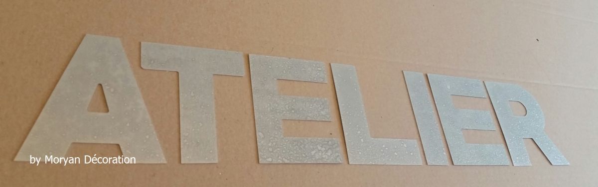 Zinken sierletter ATELIER 30 cm