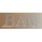 Decoratieve zinken letter BAIN 30 cm