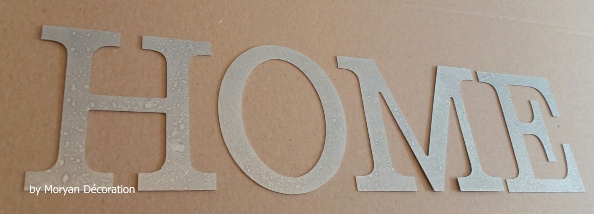Zinken sierletter HOME 10 cm