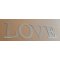 Zinken sierletter LOVE 10 cm