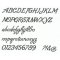 Decoratieve wandletter spiegel LOMBRIZ