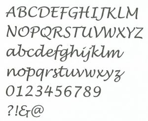 Decoratieve wandletter spiegel LUCIDA HANDWRITING