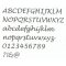 Decoratieve wandletter spiegel LUCIDA HANDWRITING