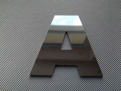 Briefspiegel decoratief ARIAL ZWART