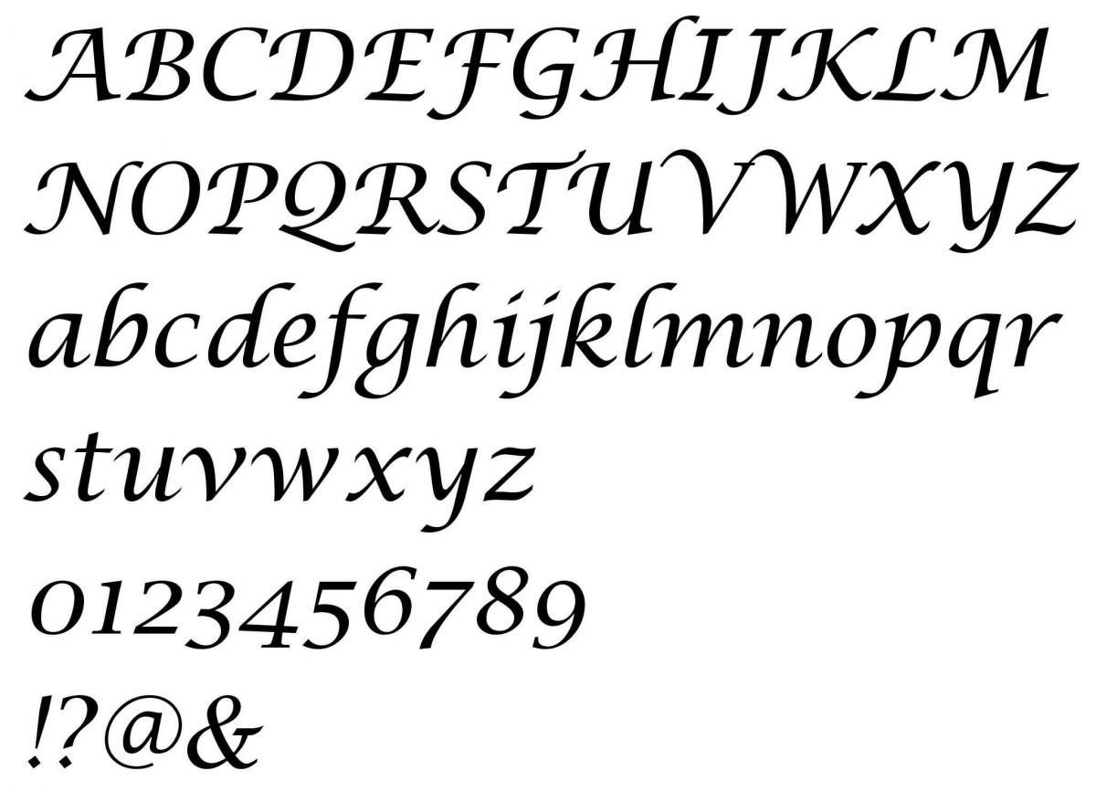 Letterbord LUCIDA CALLIGRAFIE