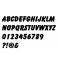 Geborstelde metalen letter BALLOON