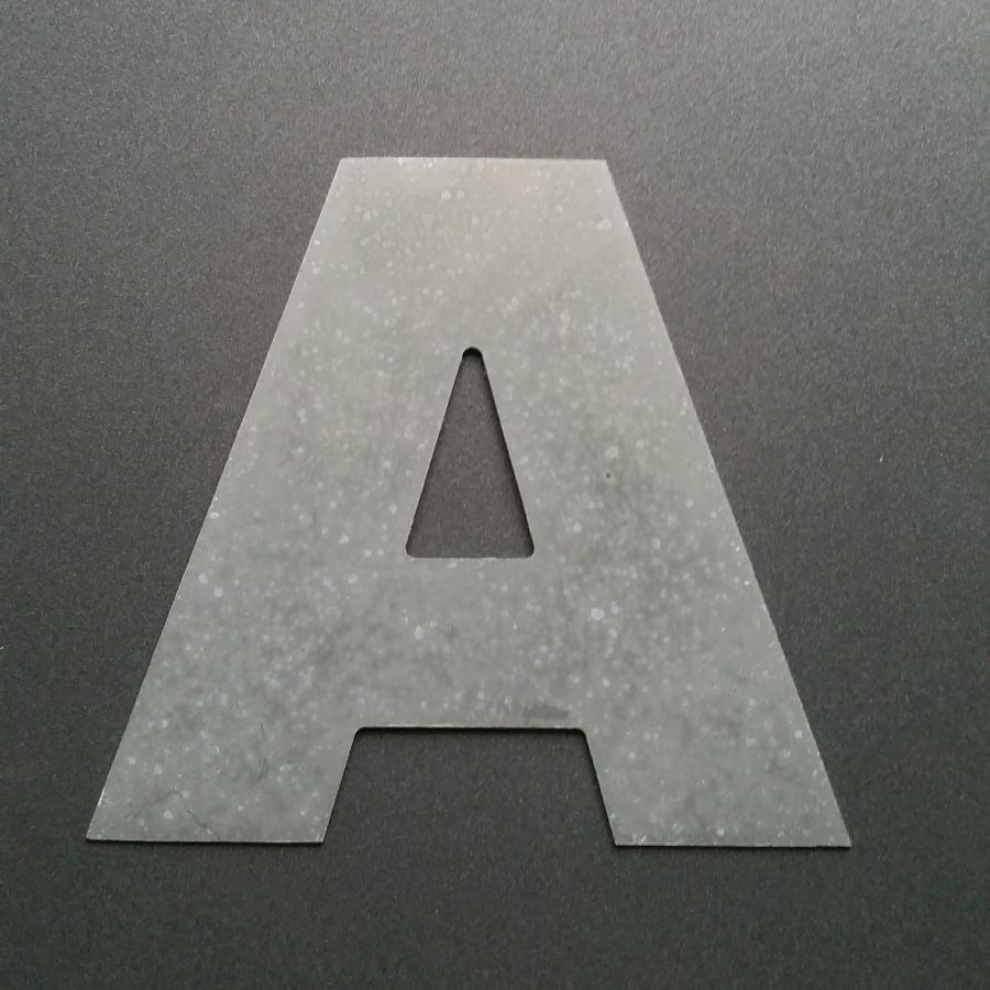 Zinken letterbord ARIAL ZWART