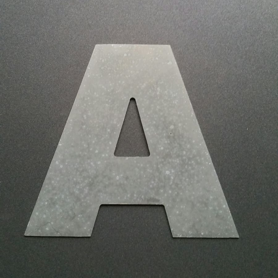 Zinken letterbord ARIAL ZWART
