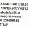 Zinken letterbord BELSHAW