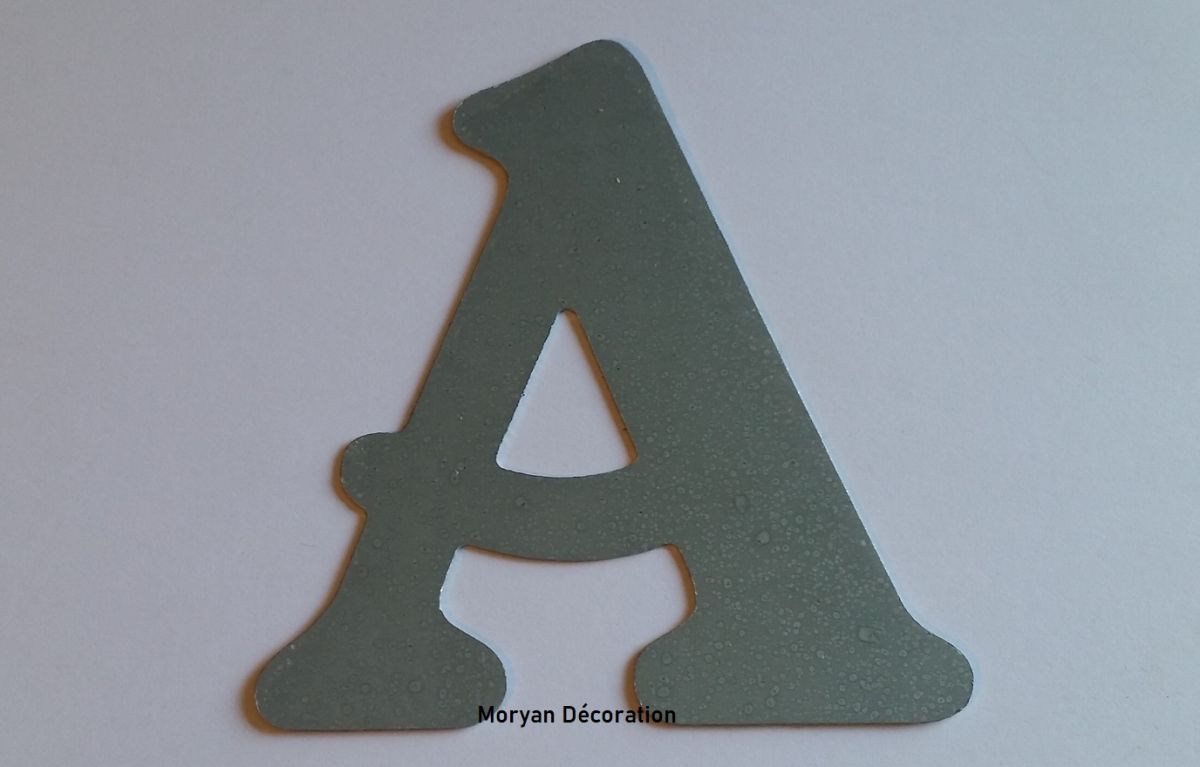 Zinken letterbord BELSHAW