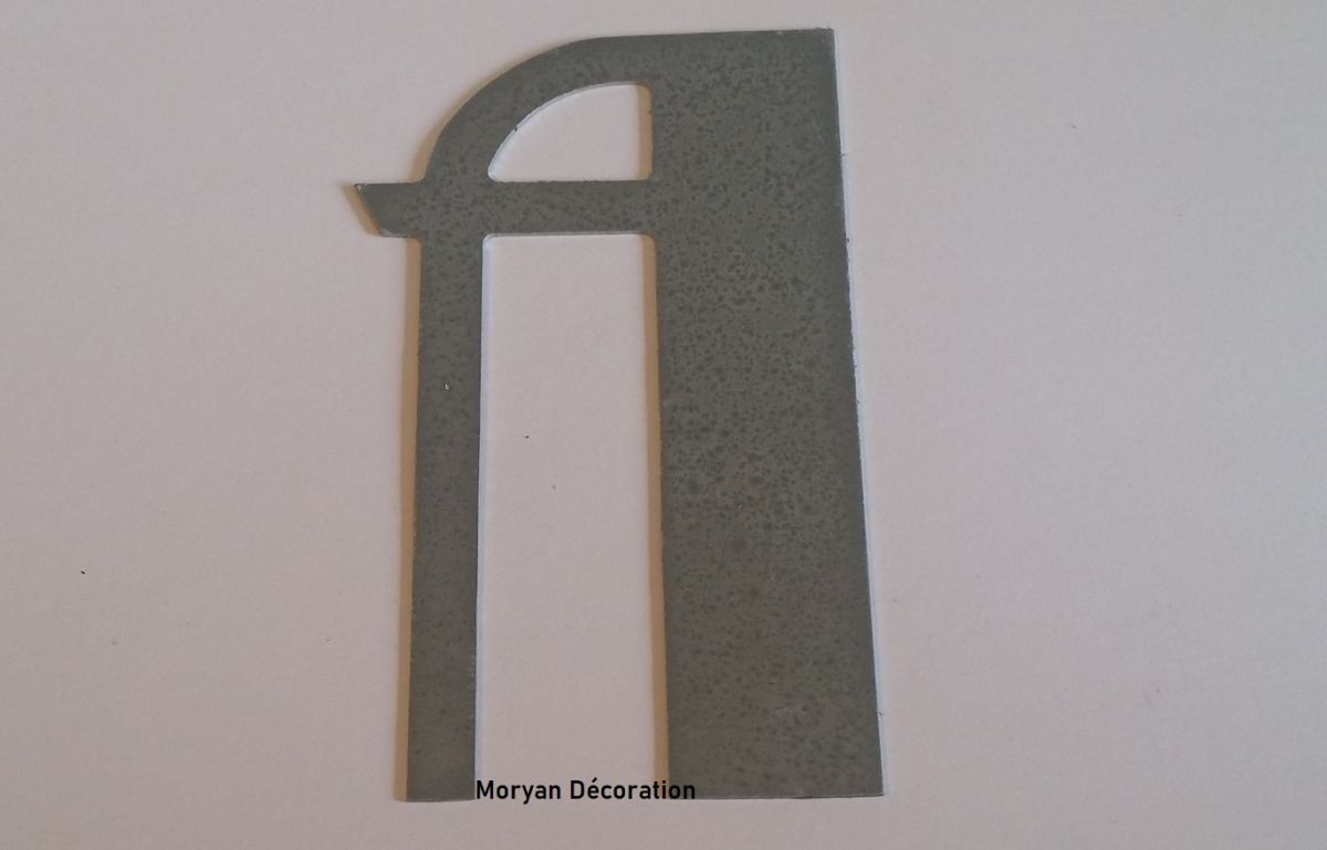 Zinken letterbord BETTY ZWART