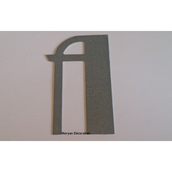 Zinken letterbord BETTY ZWART