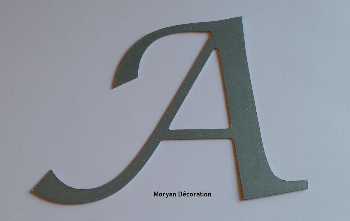 Zinken letterbord LUCIDA CALLIGRAPHY