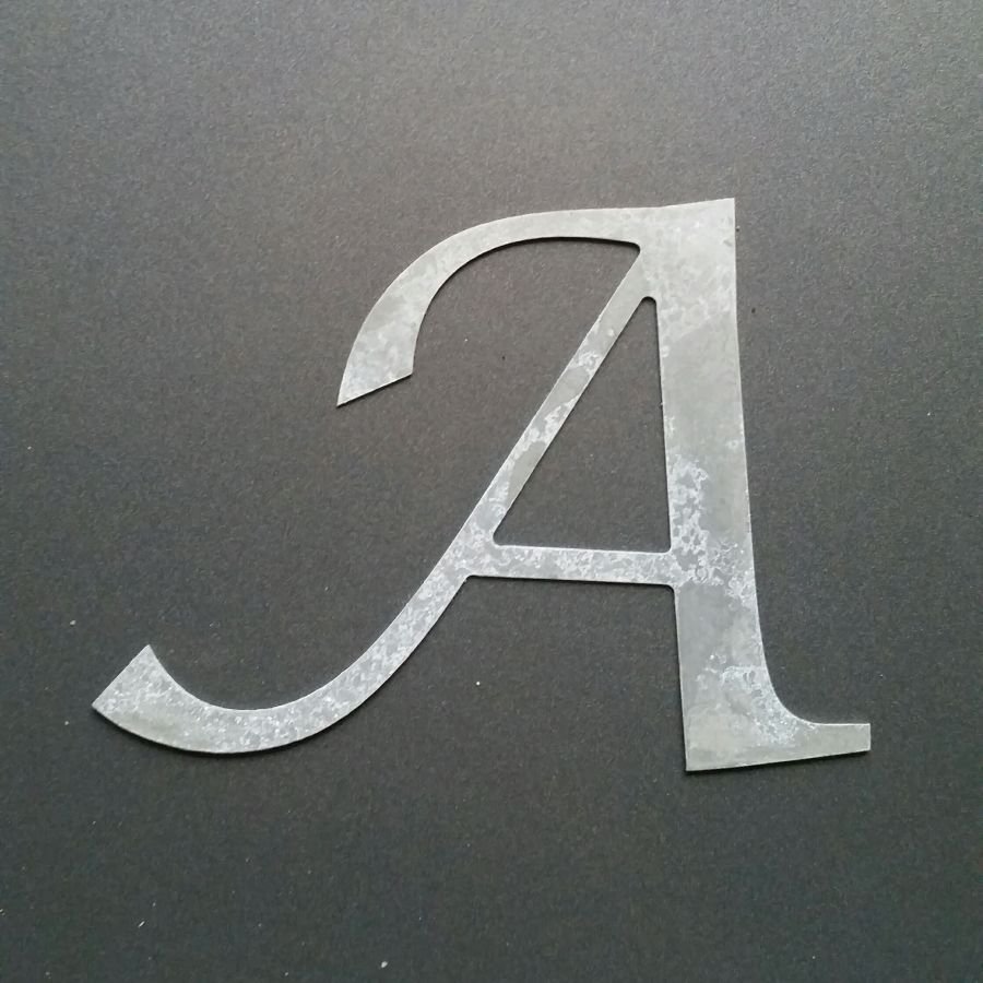 Zinken letterbord LUCIDA CALLIGRAPHY