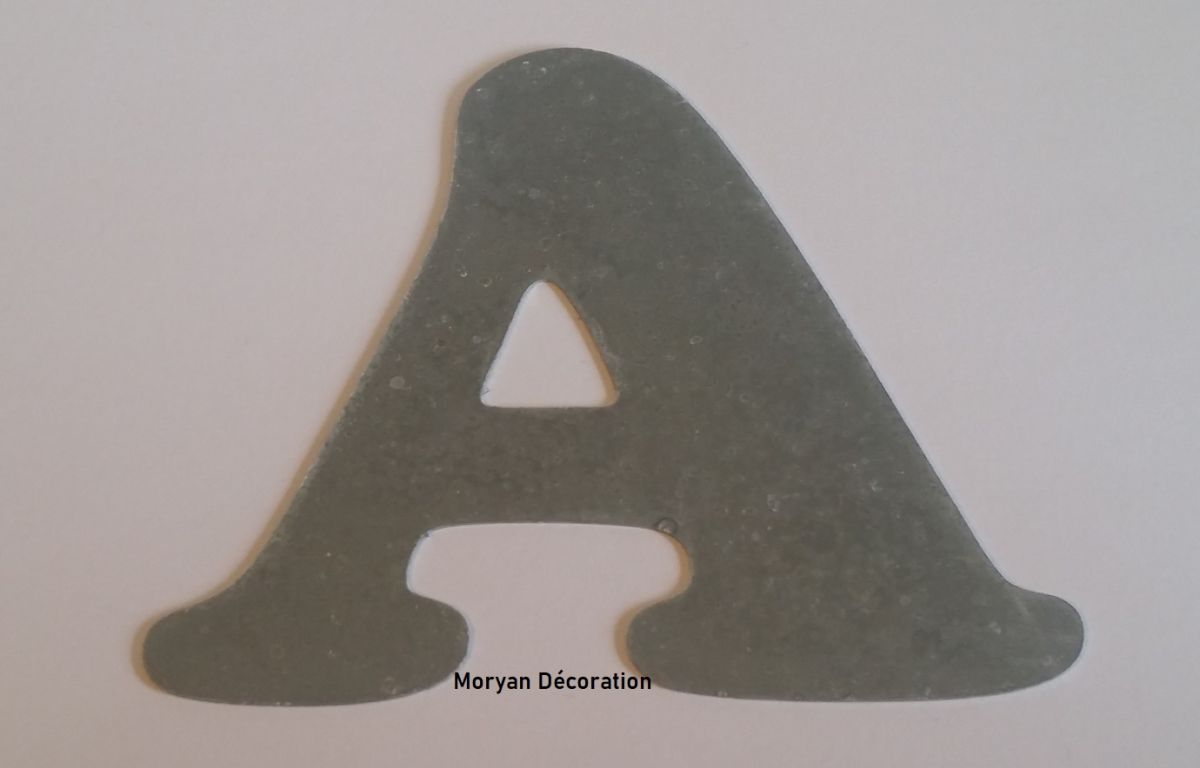 Zinken letterbord COOPER ZWART