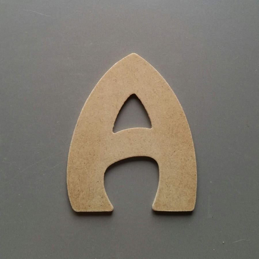 Brief MDF ruw te schilderen model HARLEQUIN