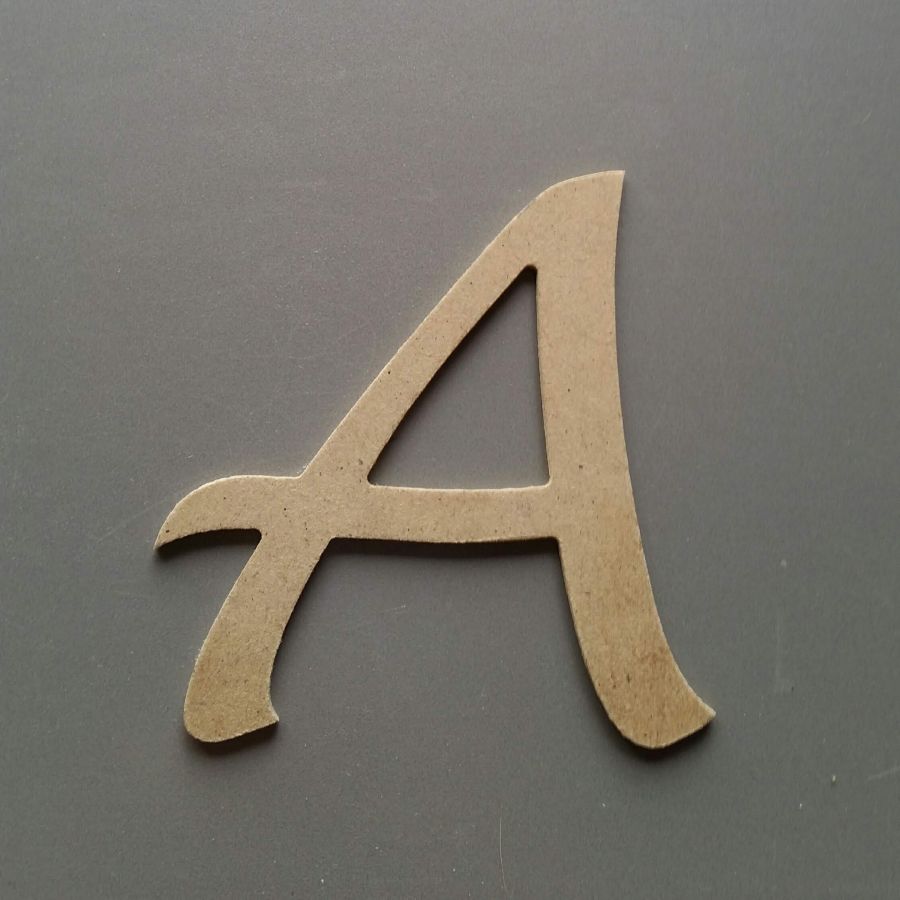 Brief MDF ruw te schilderen model LUCIDA HANDWRITING