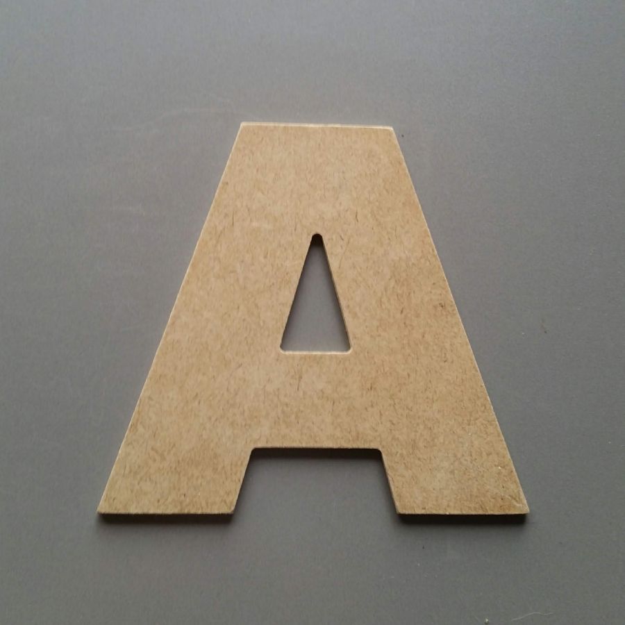 Brief MDF ruw te schilderen model ARIAL BLACK