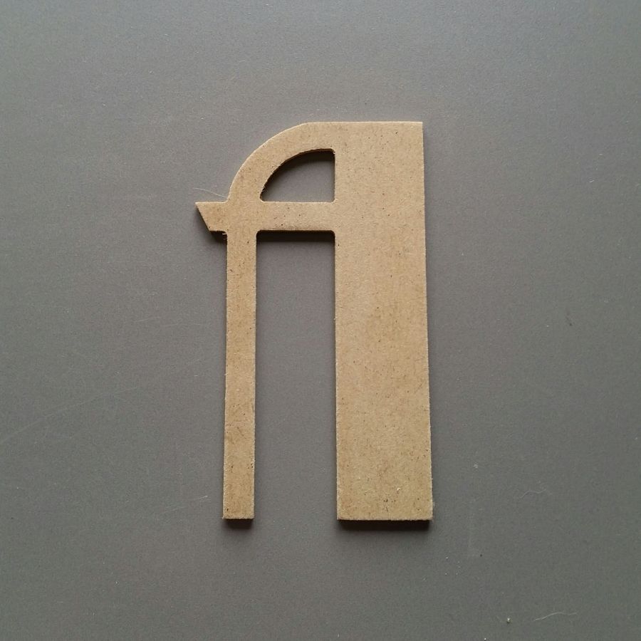 Brief MDF ruw te schilderen model BETTY