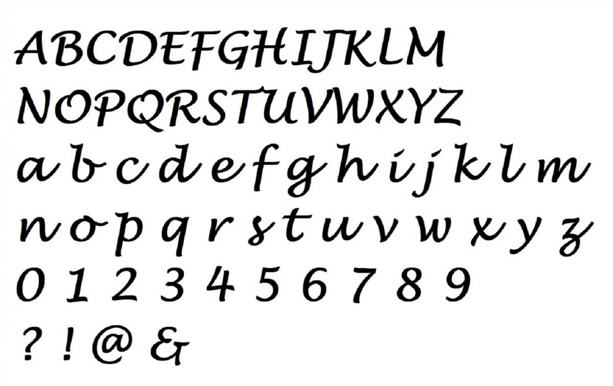 Brief MDF ruw te schilderen model LUCIDA HANDWRITING