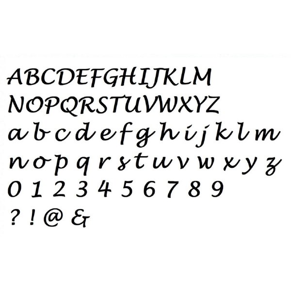 Brief MDF ruw te schilderen model LUCIDA HANDWRITING