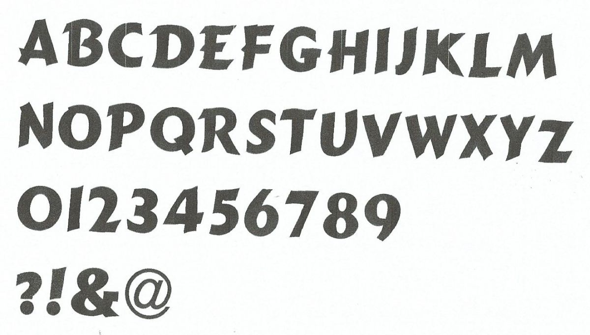 Brief MDF ruw te schilderen model CANCUN